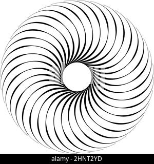 Spiral, swirl, twirl and whirl design elements. Vector - stock vector illustration, clip-art graphics Stock Vector