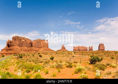 giant sandstone formation in the Monument valley Stock Photo - Alamy