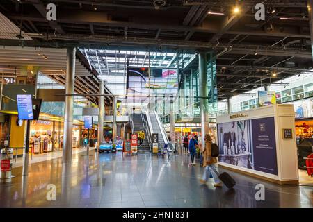 Amsterdam Schiphol Airport Terminal AMS in the Netherlands Stock Photo