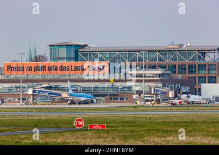 Bremen Airport BRE aircraft at terminal in Germany Stock Photo - Alamy
