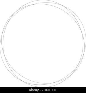 Abstract random circles geometric circular element - stock vector illustration, clip-art graphics Stock Vector