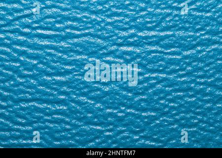 Blue leather texture background. rough material close up Stock Photo