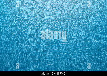 Blue leather texture background. rough material close up Stock Photo