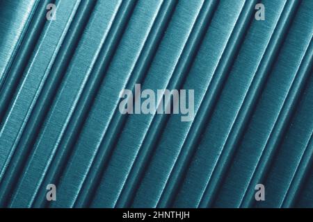 Striped surface with parallel lines. plastic background. colored metal plate texture Stock Photo
