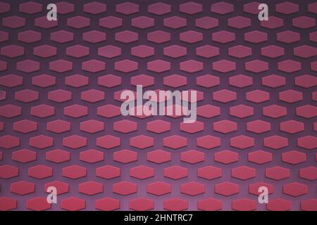 Hexagon pattern. geometric background. hexagonal grid. abstract red texture with hex mesh Stock Photo