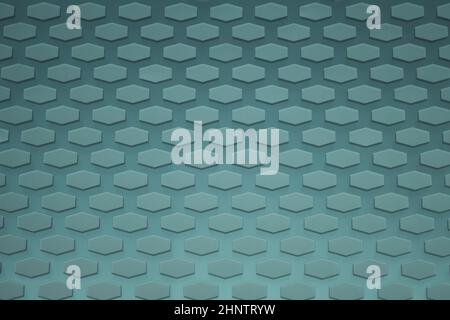 Hexagon pattern. geometric background. hexagonal grid. abstract turquoise texture with hex mesh Stock Photo