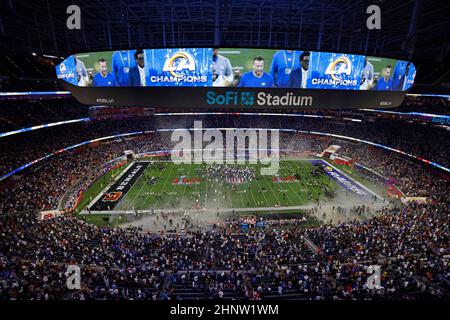 Inglewood, California, USA. 13th Feb, 2022. General view of the field after Super  Bowl 56 LVI NFL football game between the Los Angeles Rams and the  Cincinnati Bengals at SoFi Stadium in