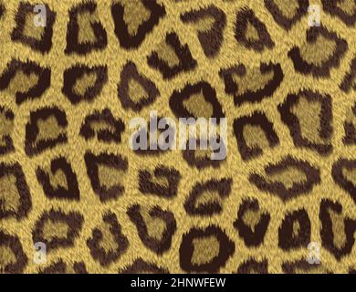 Texture of a short sand color leopard fur. Stock Photo