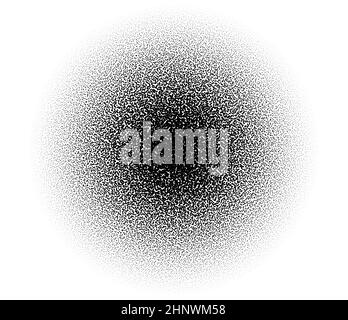Random circles, dots halftone pattern. Pointillist, pointillism background. Stipple and stipping dotted texture Stock Vector
