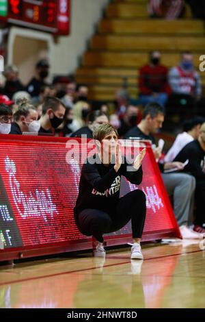 Indiana University coach Teri Moren reacts during the NCAA women’s ...