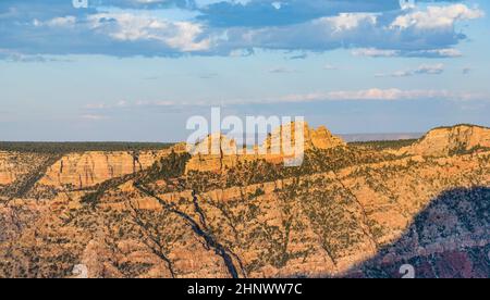 fantastic view into the grand canyon from mathers point, south rim Stock Photo