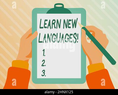 Conceptual display Learn New Languages, Business approach developing ability to communicate in foreign lang Playing Keyboard Typing Game, Creating And Stock Photo