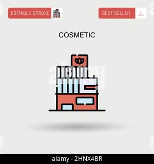 Cosmetic Simple vector icon. Stock Vector