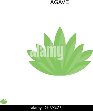 Agave Simple vector icon. Illustration symbol design template for web mobile UI element. Stock Vector