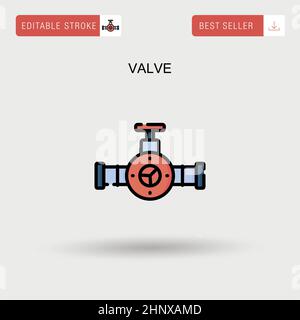 valve gas service line icon vector illustration Stock Vector Image ...
