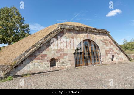 old french Fort in Saarlouis under blue sky Stock Photo