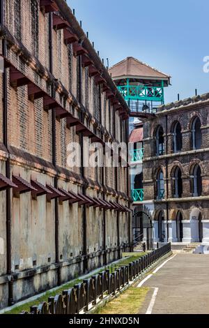 old brisish cellular prison on the island of Andamans in India Stock Photo