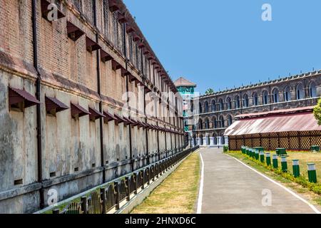 old brisish cellular prison on the island of Andamans in India Stock Photo