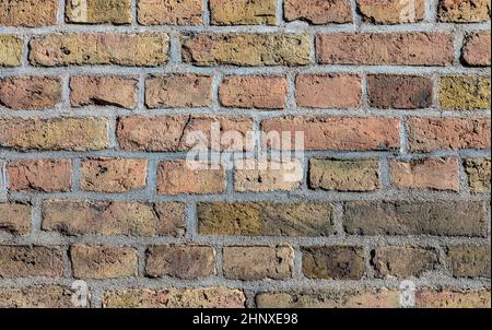 pattern of old brick wall gives a harmonic background Stock Photo