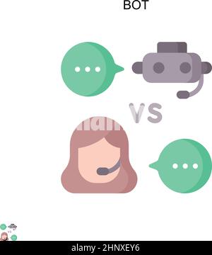Template for chat with bot. Customer support. Vector illustration ...