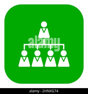 Hierarchy and app icon Stock Photo