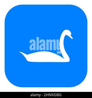 Swan and app icon Stock Photo