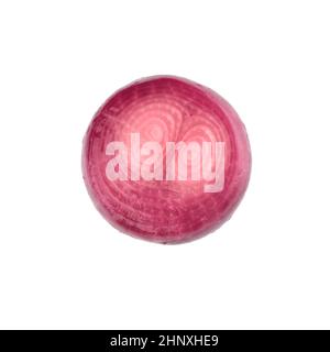 closuep of fermented pickle onion isolated on white background with clipping path Stock Photo