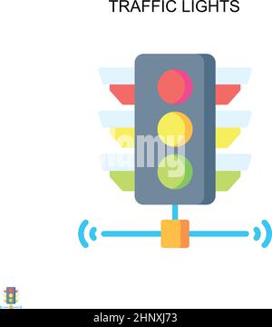 Traffic lights Simple vector icon Stock Vector Image & Art - Alamy