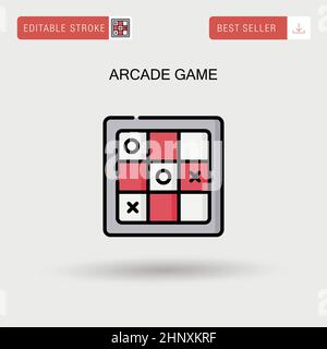 Arcade game Simple vector icon. Stock Vector
