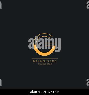 Modern and creative G logo design, Minimal Luxury initial based vector icon illustrations. Stock Vector