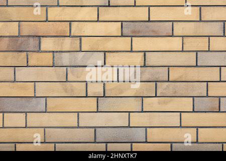 old orange clincker wall from the sixties Stock Photo