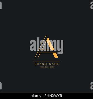Modern and creative A logo design, Minimal Luxury initial based vector icon illustrations. Stock Vector