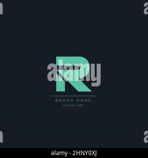 Minimal Luxury R logo design, initial based vector icon illustrations. Stock Vector
