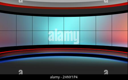 Abstract modern studio space ground, suitable for general news background. 3d illustration Stock Photo