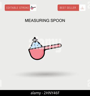 Measuring spoon Simple vector icon. Stock Vector
