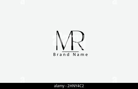 MR RM M R abstract vector logo monogram template Stock Vector