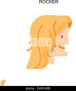 Funny, cute, crazy cartoon rock man. Rock music illustration Stock Vector  Image & Art - Alamy