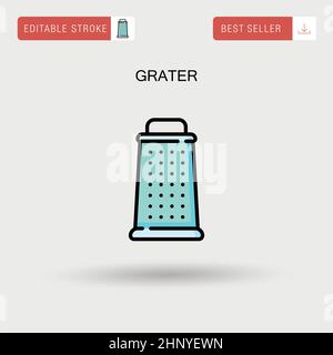 Grater Simple vector icon. Stock Vector