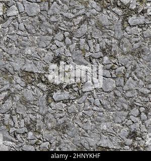 Detailed seamless texture of asphalt on a road in high resolution Stock Photo