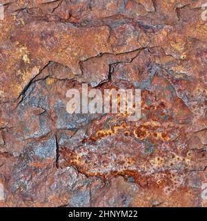 Photo realistic seamless texture pattern of rusty metal in high resolution Stock Photo