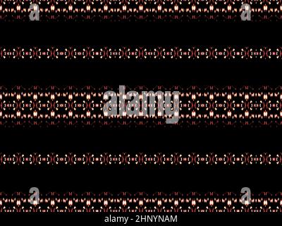 Red and black modern tribal stripes seamless pattern Stock Photo