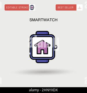 Smartwatch Simple vector icon. Stock Vector