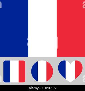 Flag of France vector illustration Stock Vector