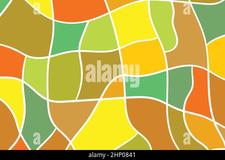 Abstract background with colorful geometric shapes. Design for poster, banner, card. Rainbow abstract round, triangles illustration. 3D paper grid Stock Vector