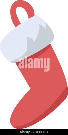 Decorative sock semi flat color vector object Stock Vector