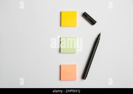 Flashy School Office Supplies, Bright Teaching Learning Collections Stock Photo