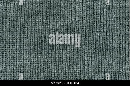 dark grey wool fabric texture useful as a background Stock Photo