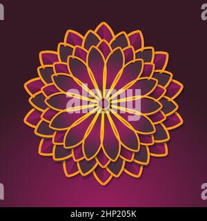 Luxury Mandala art vector graphic for sale Stock Vector
