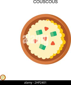 Couscous Simple vector icon Stock Vector Image & Art - Alamy