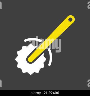 Pizza knife vector icon. Kitchen appliance Stock Vector
